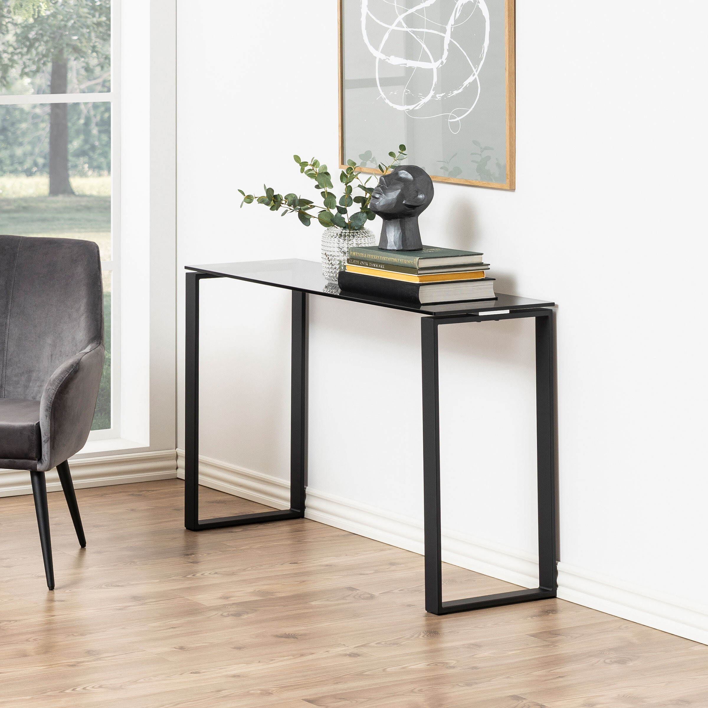 Bendt Sidetable Lone Glas, 110cm - Smoke