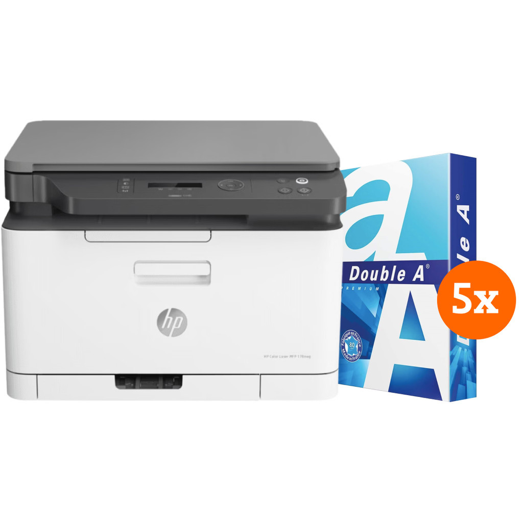 HP Color Laser MFP 178nw + 2500 vellen A4 papier