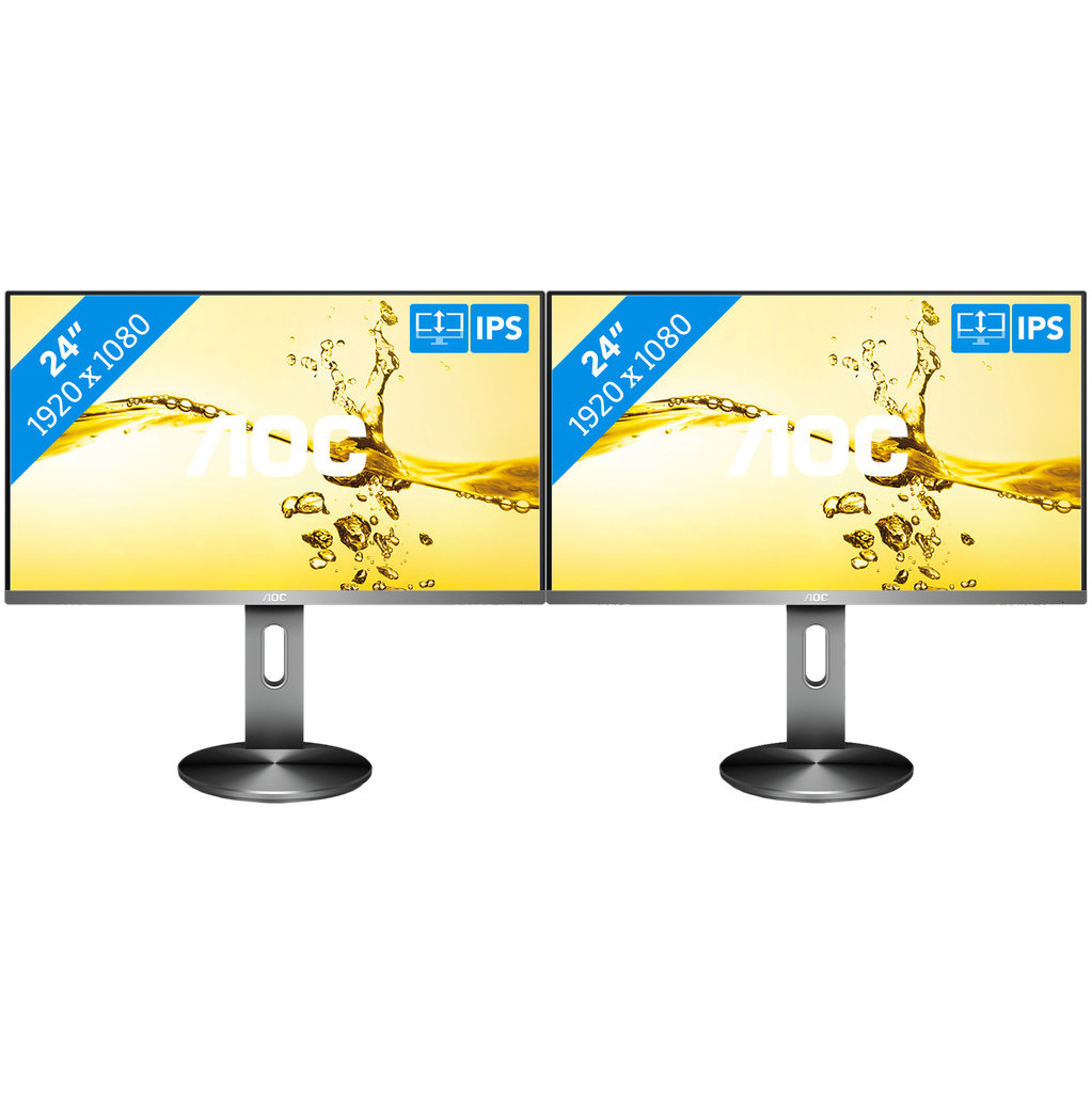 2x AOC i2490PXQU/BT