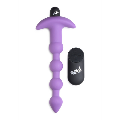 XR Brands Vibrating Silicone Anal Beads and Remote Control