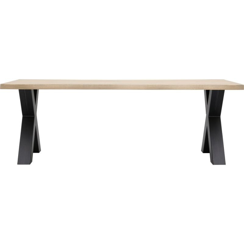 Eettafel Darby met metalen X-poot