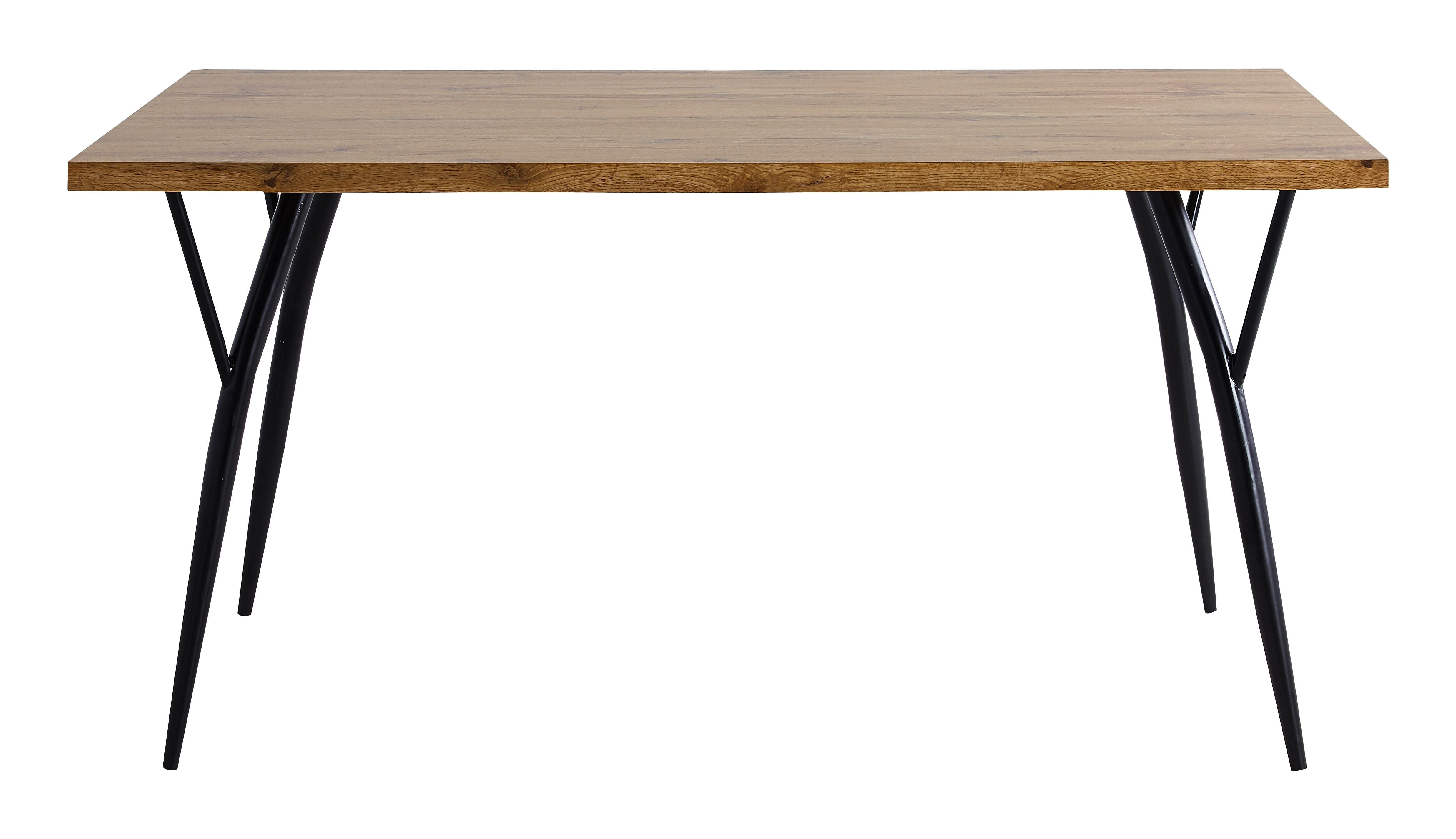 Artistiq Eettafel Serene Eikenlook en Metaal, 150 x 90cm - Naturel