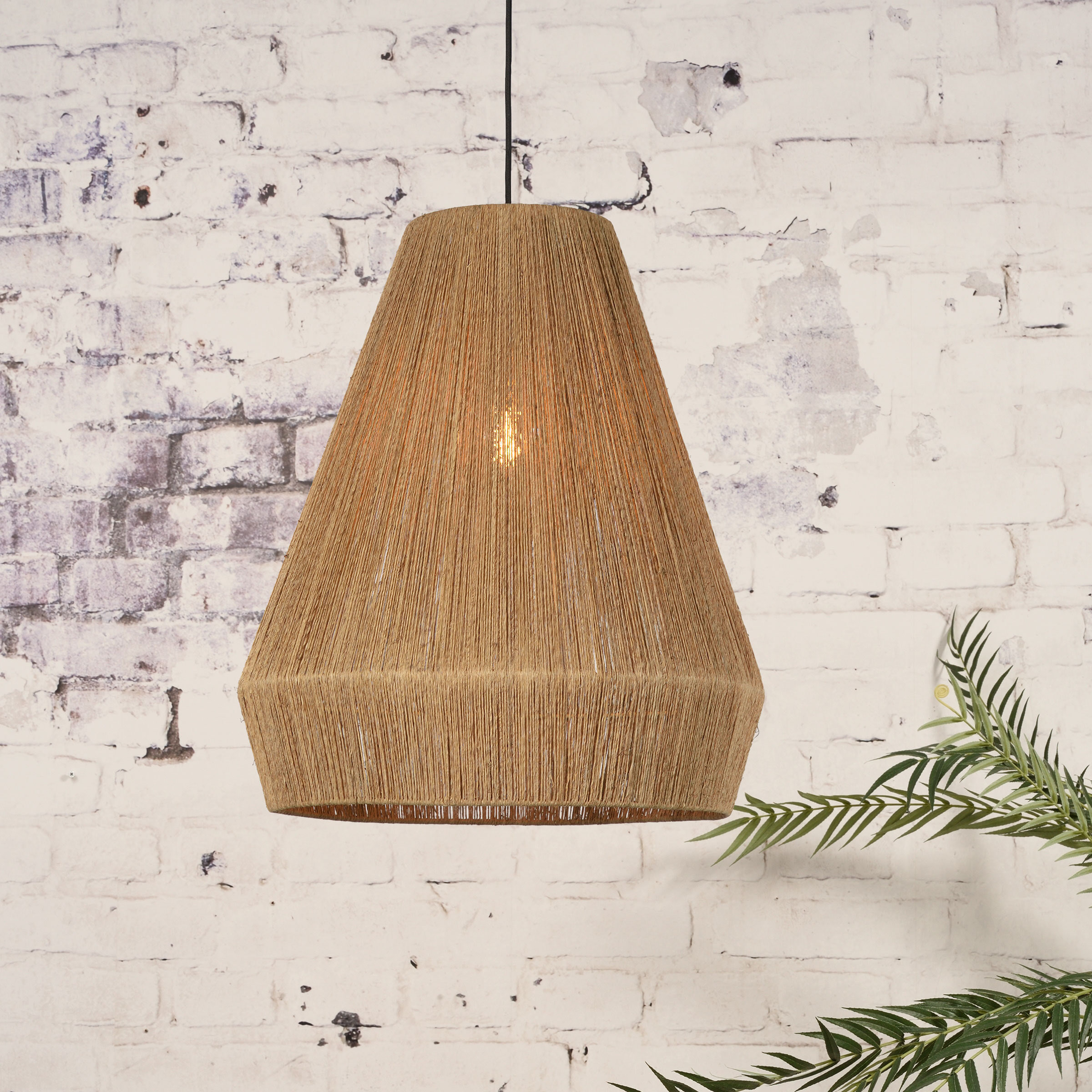 GOOD&MOJO Hanglamp 'Iguazu' Jute, kleur Naturel