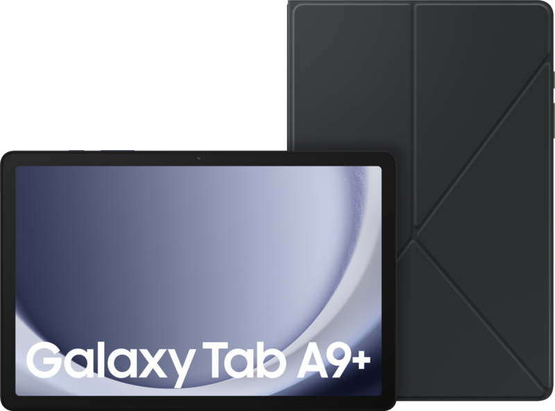 Samsung Galaxy Tab A9 Plus 11 inch 64GB Wifi Blauw + Book Case Zwart