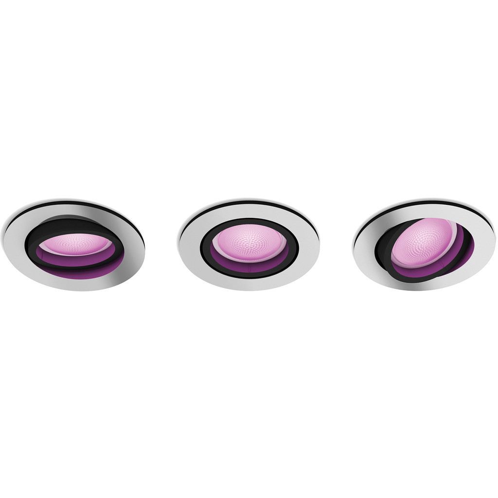 Philips Hue Centura inbouwspot White & Color rond Aluminium 3-pack