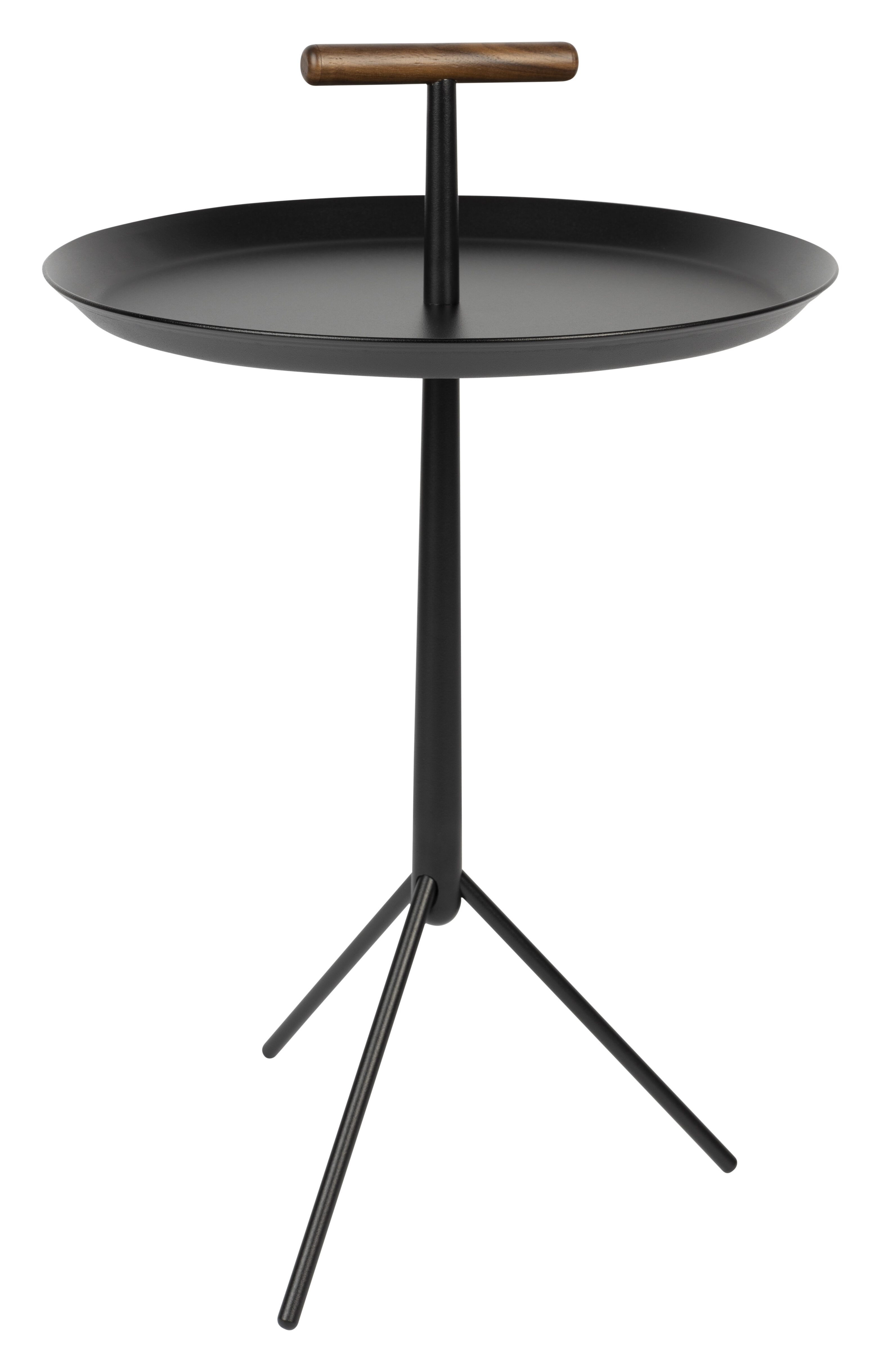 ZILT Ronde Bijzettafel Chequita 36cm - Zwart