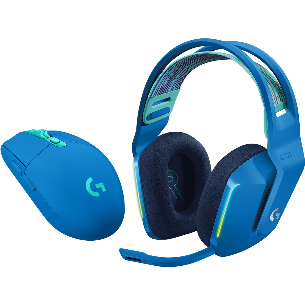 Logitech G733 LIGHTSPEED Blauw + Logitech G305 Lightspeed Blauw