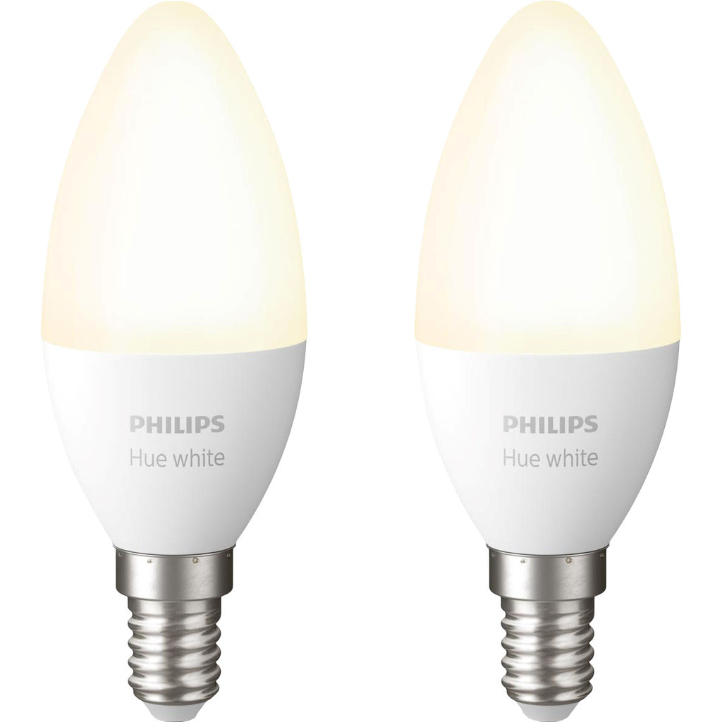 Philips Hue Kaarslamp White E14 Duo pack