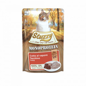 Stuzzy Cat Grain Free Monoprotein kalkoen nat kattenvoer 85 gram 1 doos (20 x 85 g)