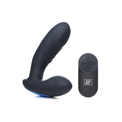 XR Brands P-Thump - Tapping Prostate Vibrator with Remote Control and 7 Speeds