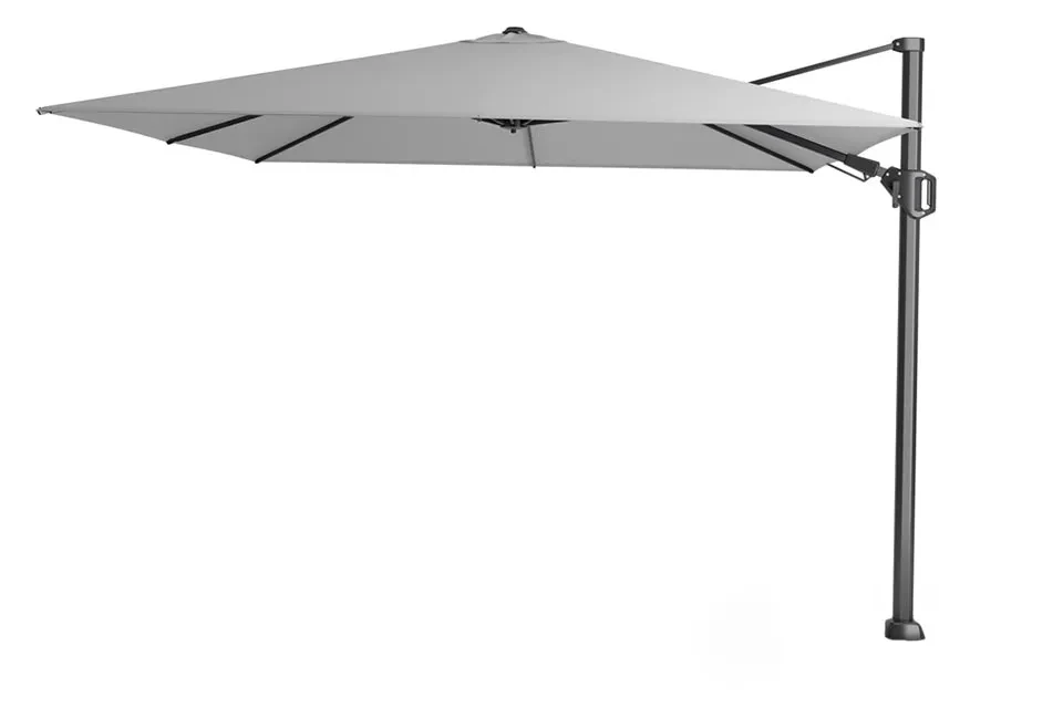 Platinum | Zweefparasol Challenger T² 300 x 300 cm | Lichtgrijs