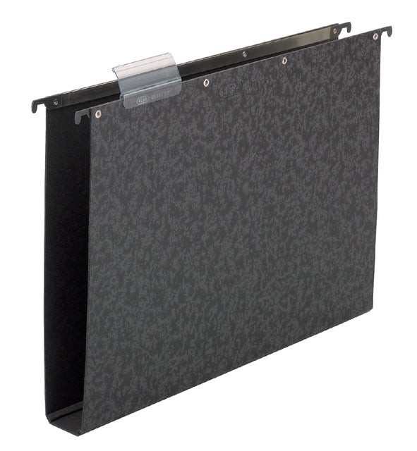 Hangmap Elba Vertic A4 40mm hardboard zwart | Omdoos a 10 stuk