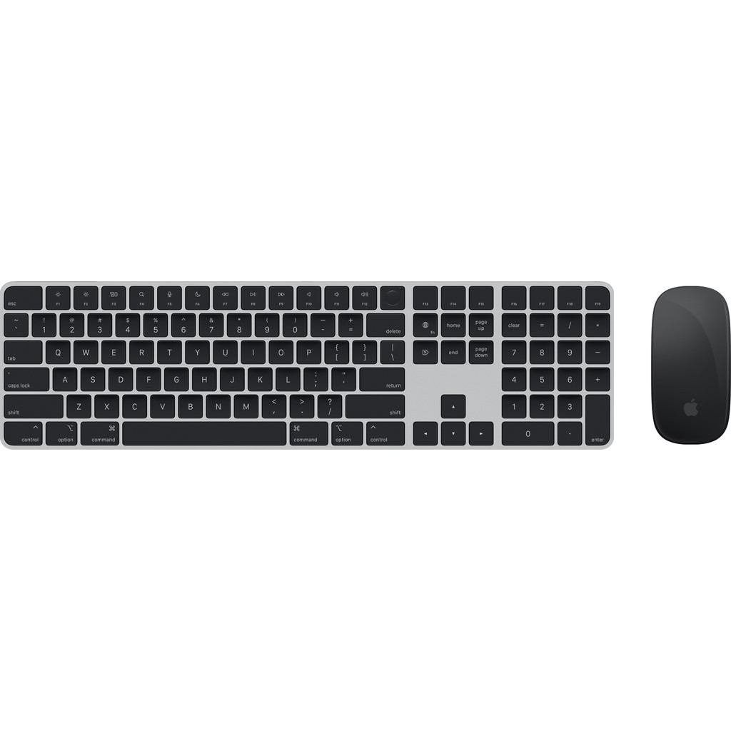 Apple Magic Keyboard met numeriek toetsenblok en Touch ID Qwerty + Mouse (2021) Zwart