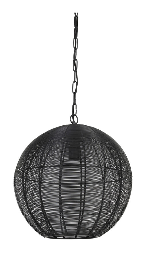 Light & Living Hanglamp Amarah - Mat Zwart