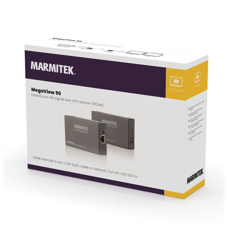 Marmitek Megaview90 TV accessoire Zwart