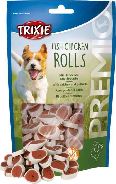 Trixie Fish Chicken Rolls hondensnacks 75 gram