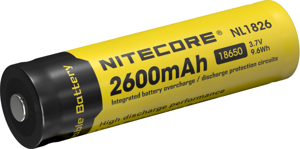 Nitecore 18650 li-ion NL1826 2600mAh