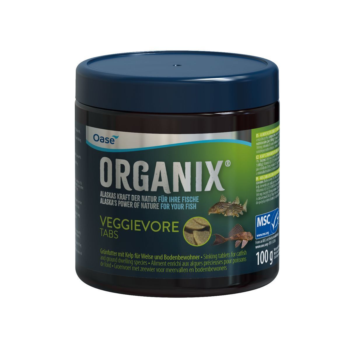 Oase ORGANIX Veggievore Tabs 250ml - Duurzame Vijvervisvoeding Zonder Toevoegingen