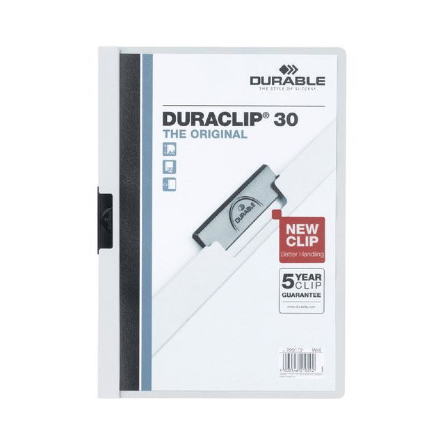 Durable klemmap Duraclip Original 30 wit