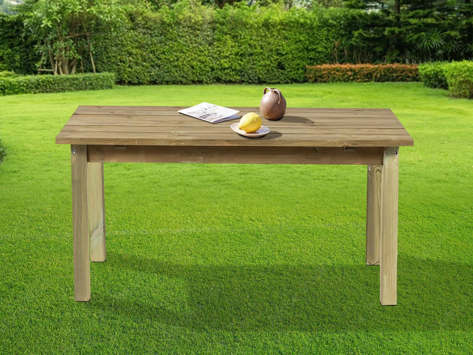 Tuintafel BOLOGNA 150 cm noorse den/spar