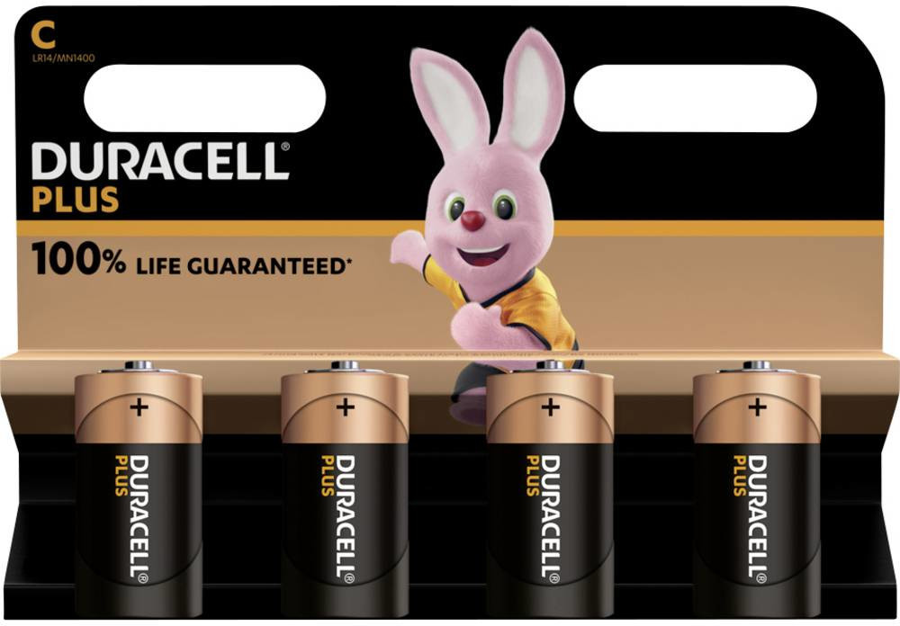 Duracell C Plus Alkaline 4x