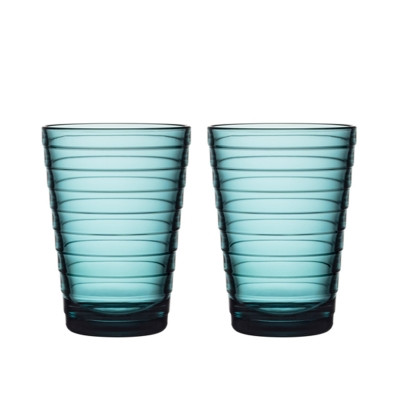 Iittala Aino Aalto Waterglas 0,33 l Zeeblauw, per 2