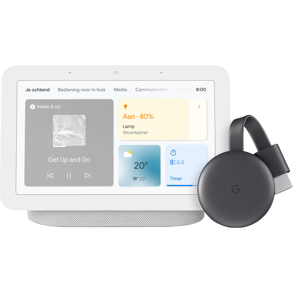 Google Chromecast 3 + Nest Hub 2 Chalk