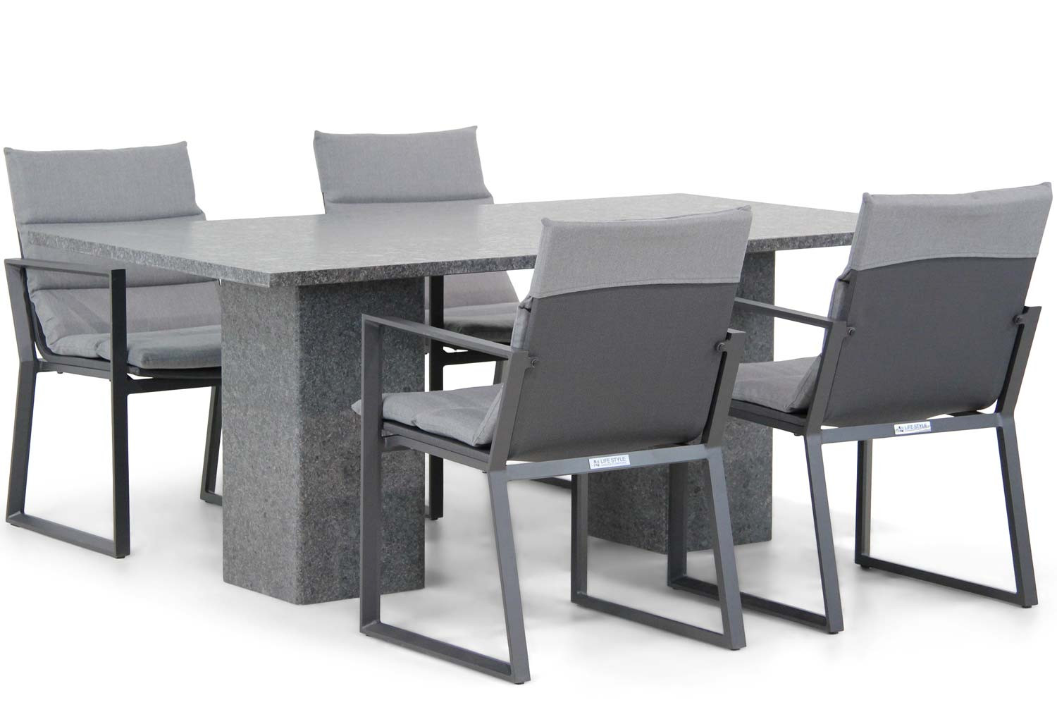 Lifestyle Treviso/Graniet 180 cm dining tuinset 5-delig