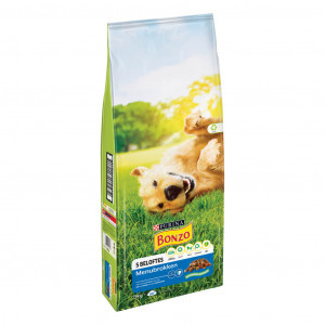 Purina Bonzo Menubrokken hondenvoer met kip/rundsmaak 15 kg