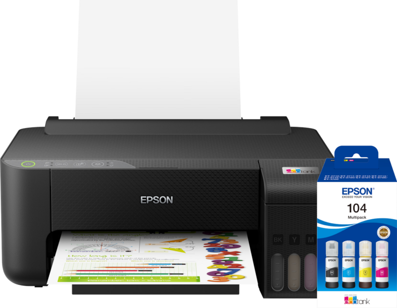 Epson EcoTank ET-1810 + 1 set extra inkt