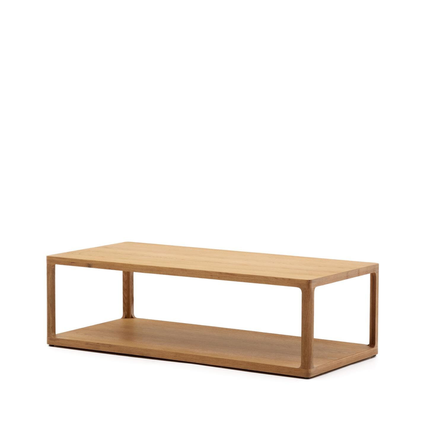 Kave Home Salontafel Maymai Eikenhout, 140 x 65cm - Bruin