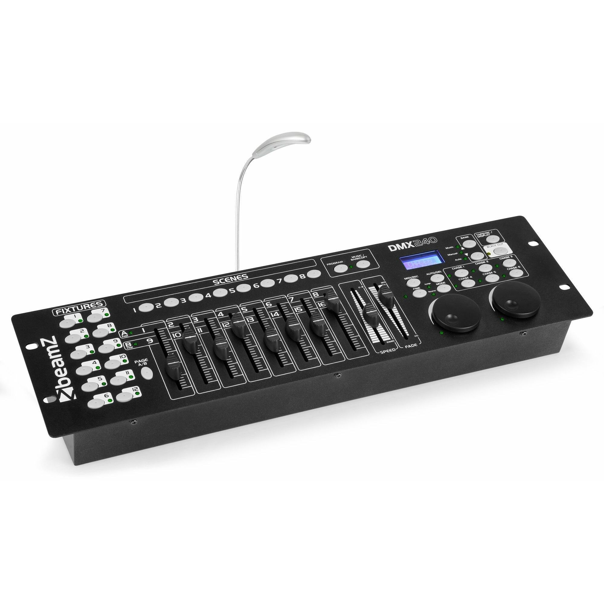 BeamZ DMX240 192 kanaals DMX Controller voor 12 fixtures