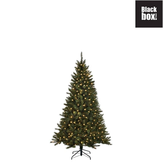 black box kunstkerstboom Toronto met ledverlichting h120 x d87cm