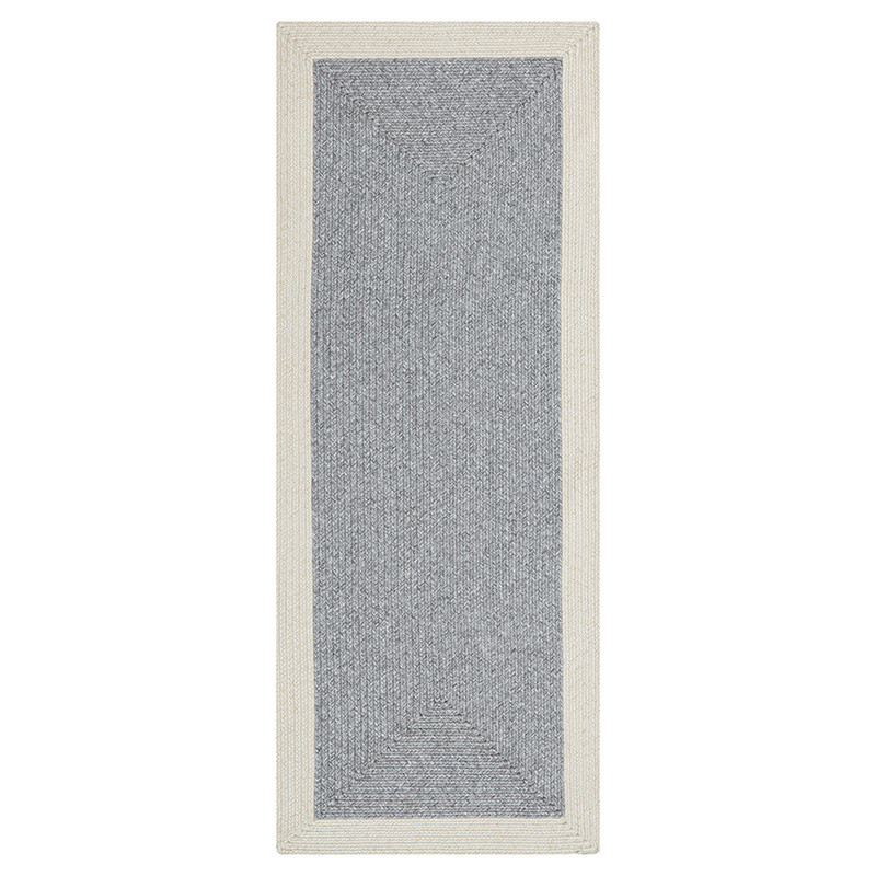 Jute Vloerkleed Braids Grijs - NORTHRUGS - 80x200 cm - Rechthoek - Dekbed-Discounter.nl