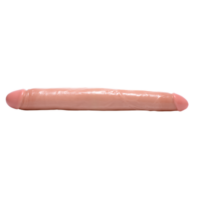 XR Brands Realistic Double Dildo - 17.5 inch - Flesh