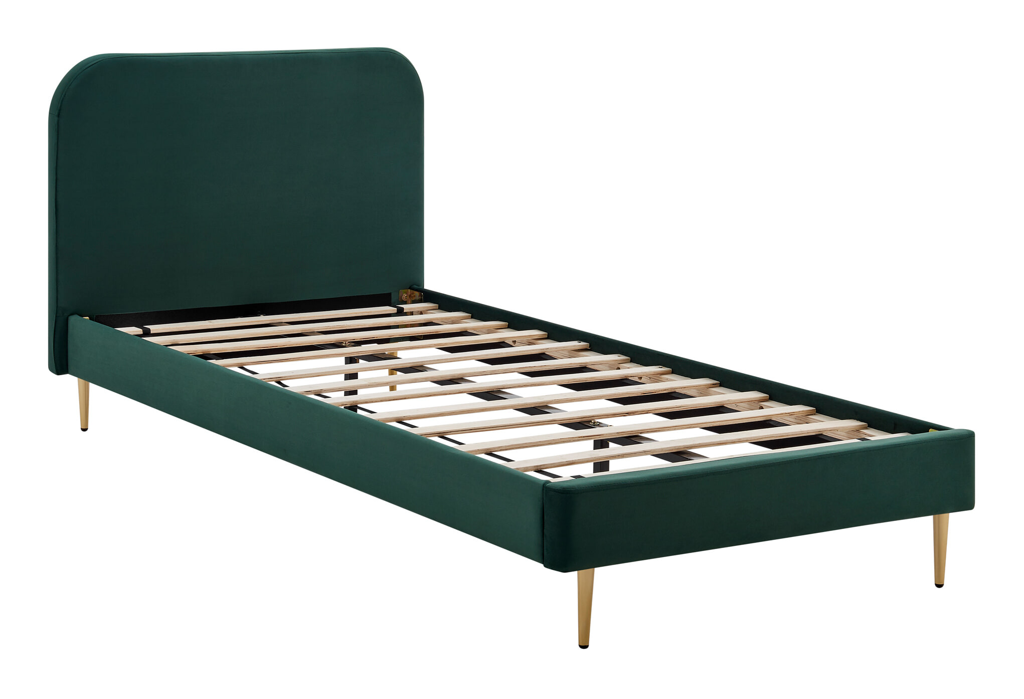 Artistiq Bed Federico Velvet, 90 x 200cm - groen