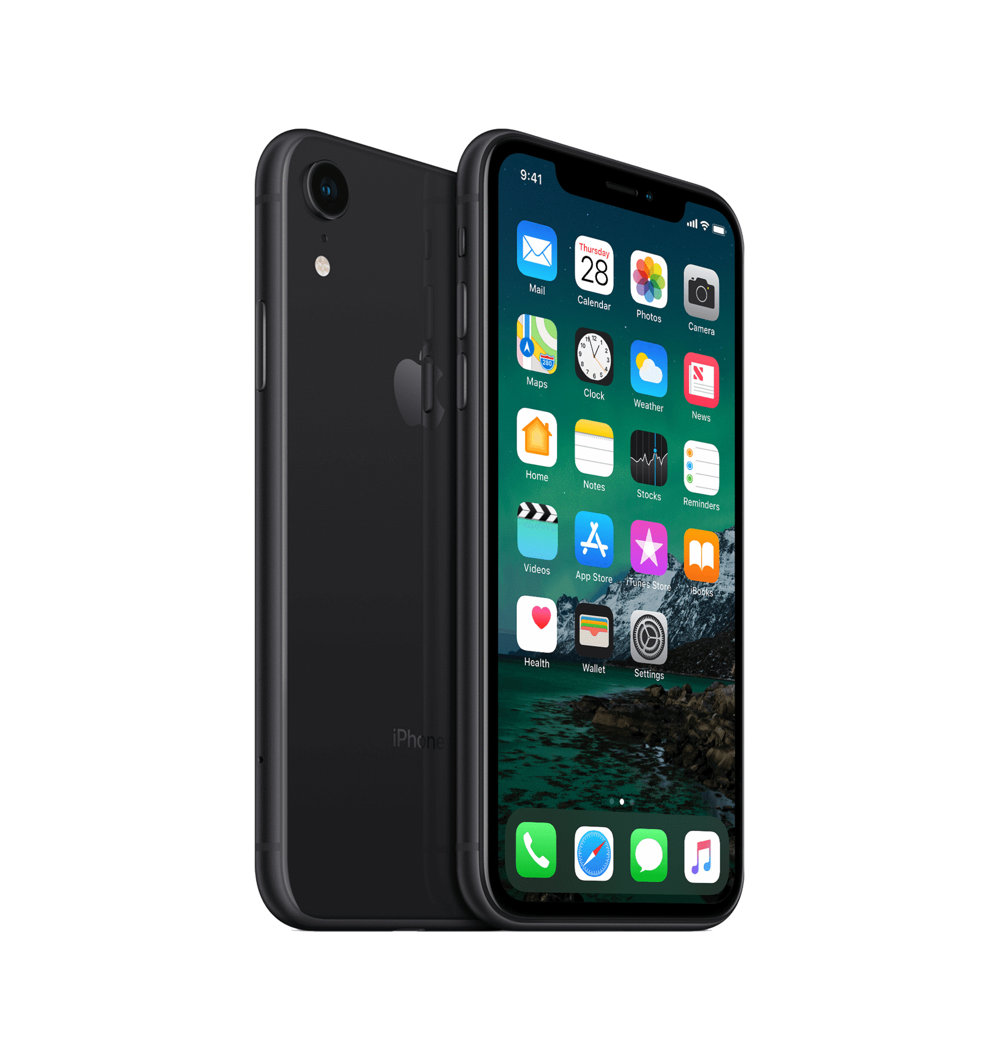 Refurbished iPhone XR 256 GB Zwart Als nieuw