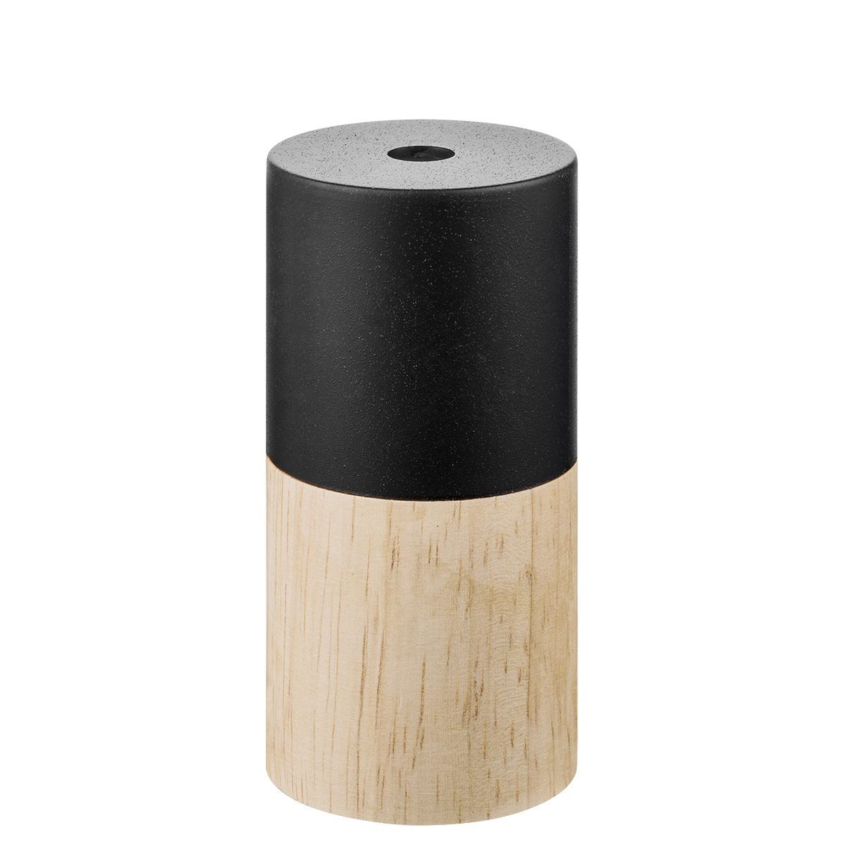 Light depot - combi fitting rond E27 - zwart / hout - Outlet