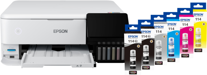 Epson EcoTank ET-8500 + 1 set extra inkt