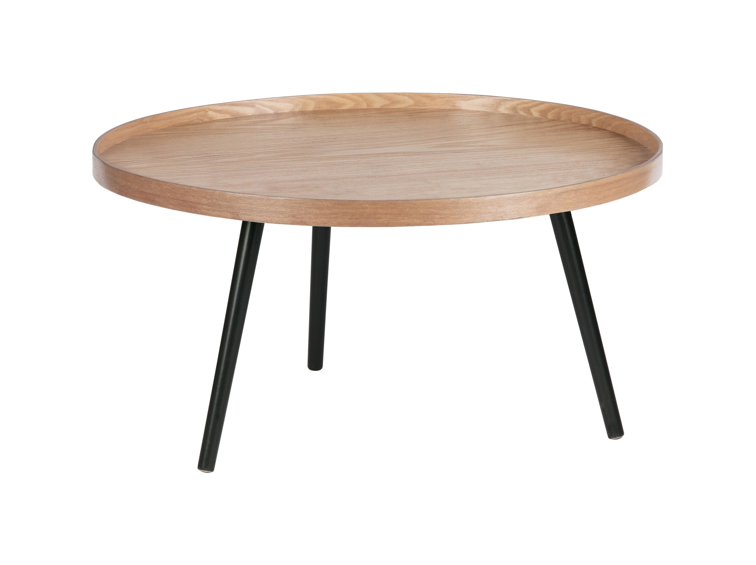 WOOOD Bijzettafel Mesa 78cm - Naturel - Rond