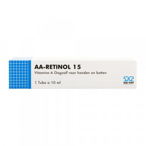 AA-Retinol 15 Vitamine A oogzalf voor hond en kat 10 ml