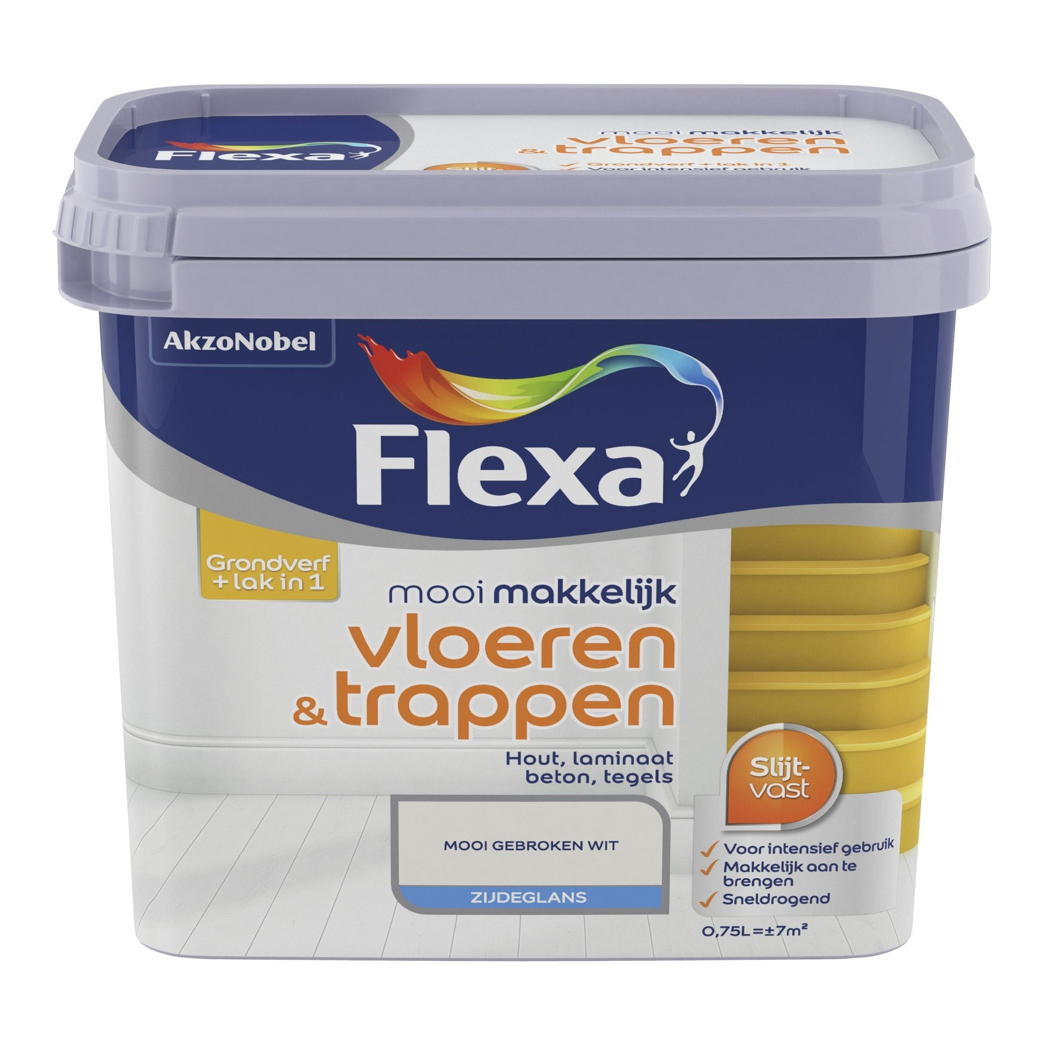 Flexa Mooi Makkelijk Vloeren en Trappen - Gebroken Wit / RAL 9010