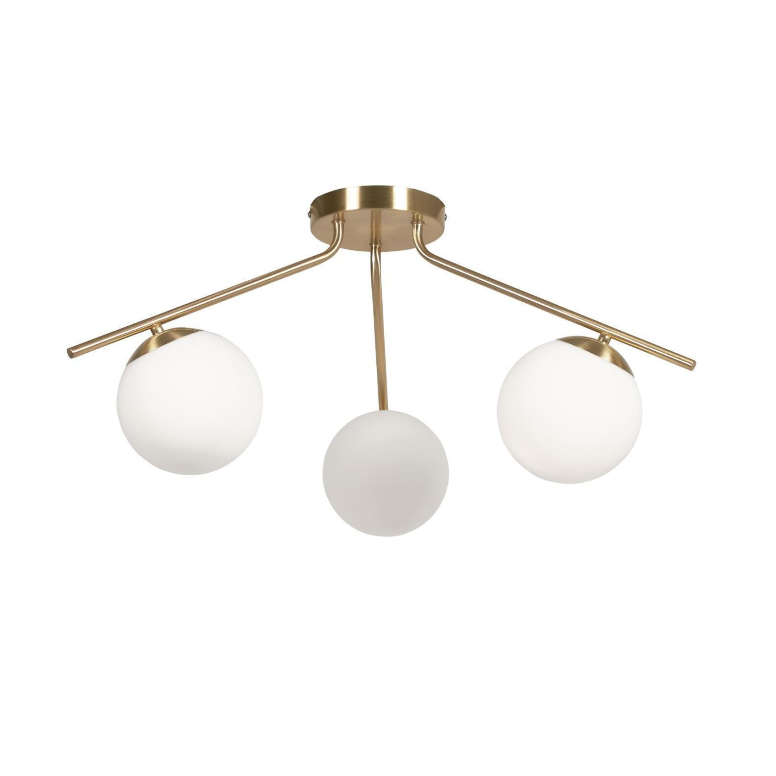 Kave Home Plafondlamp Mahala 3-lamps - Goud