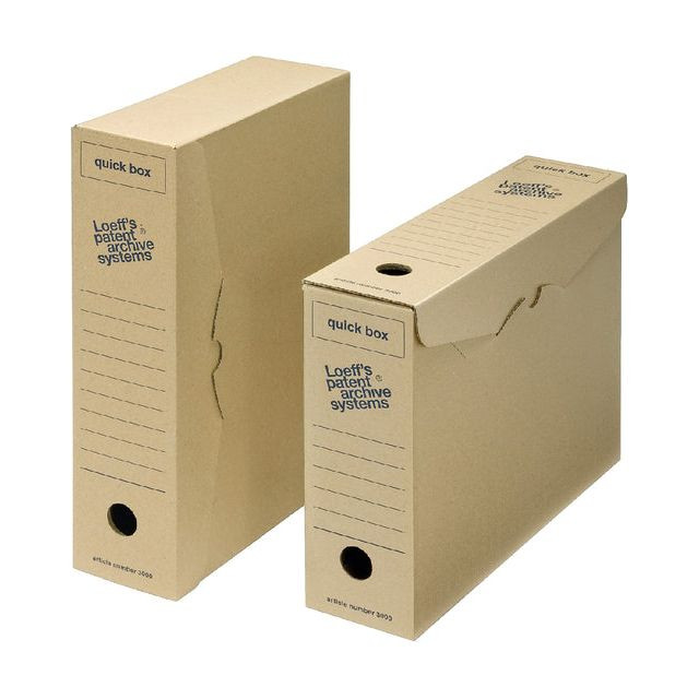 Loeff&apos;s achiefdoos Quick box 335x240x80 mm Pak van 50 stuks