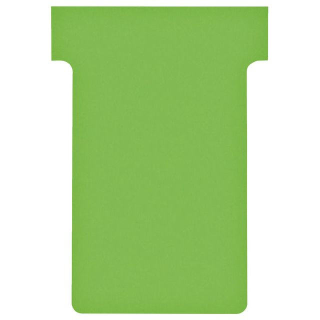 Nobo T-planbordkaarten index 2, ft 85 x 60 mm, groen