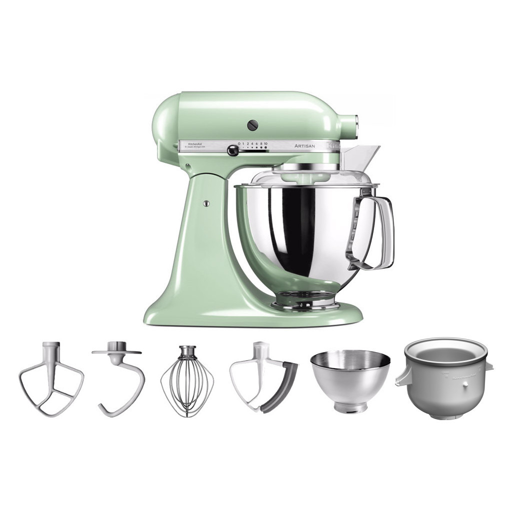 KitchenAid Artisan 5KSM175PS Pistache + Roomijsmaker