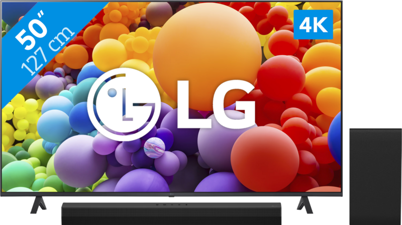 LG 50UR78006LK + Soundbar