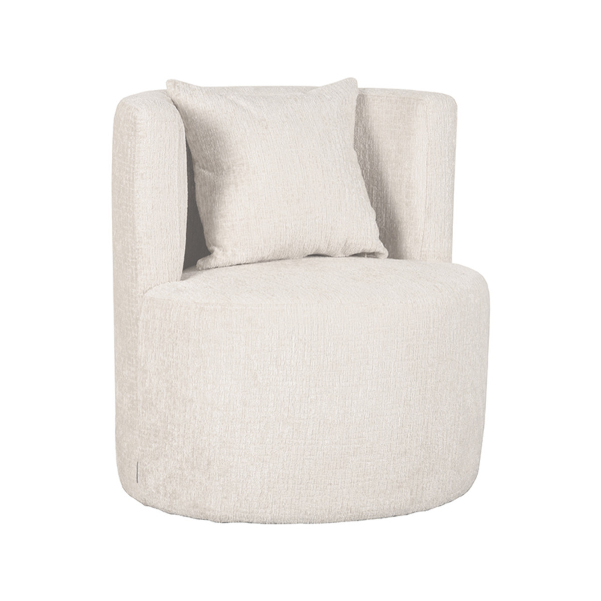 LABEL51 Fauteuil Evy - Crème - Elegance - 65 cm