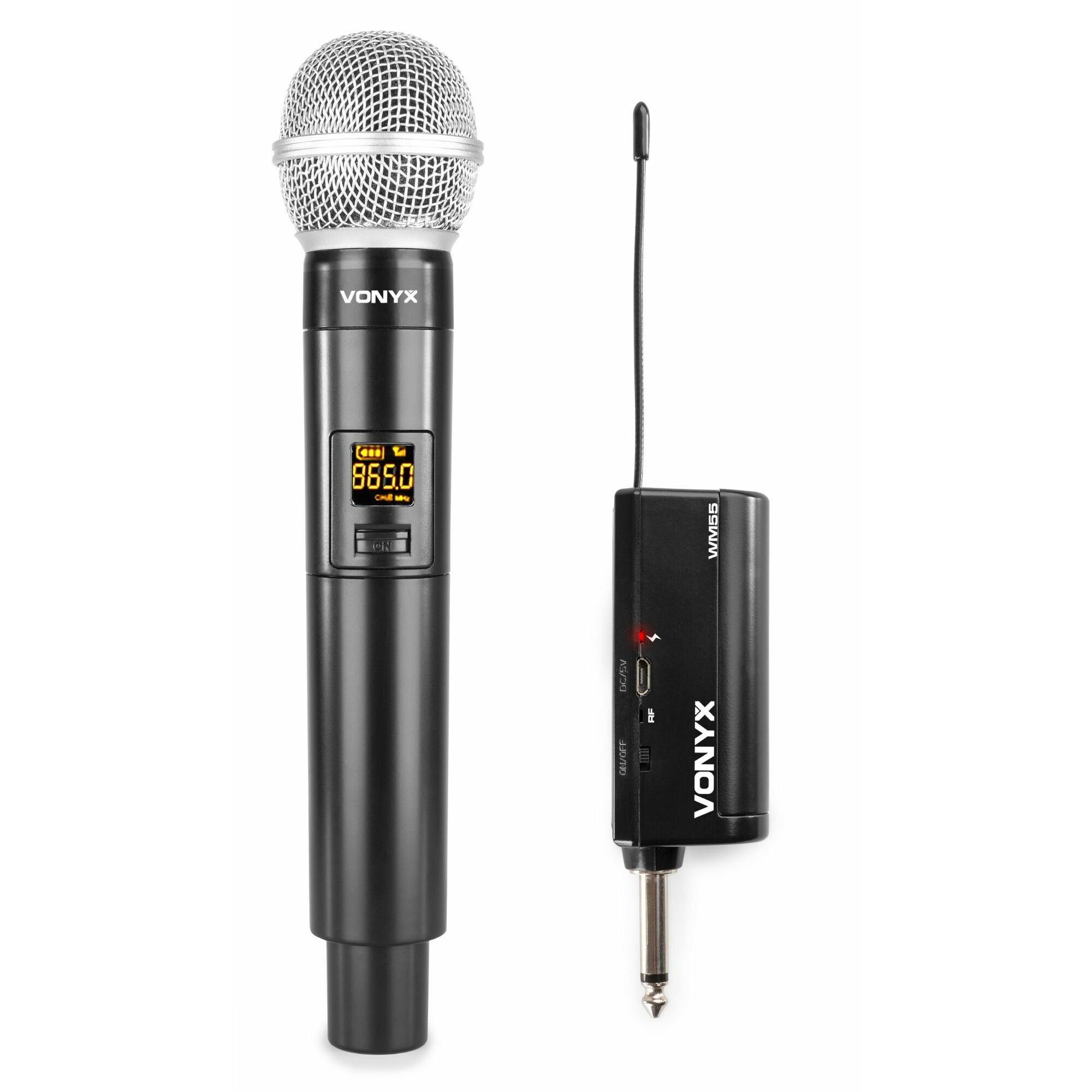 Vonyx WM55 plug-in draadloze microfoon - UHF