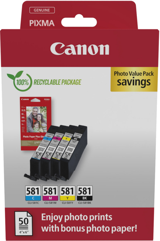 Canon CLI-581 Cartridges Combo Pack